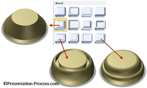 3D Button Shapes in PowerPoint
