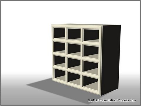 3d PowerPoint Graphic Cupboard