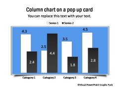 Pop Up Card Graph Placeholder for PowerPoint