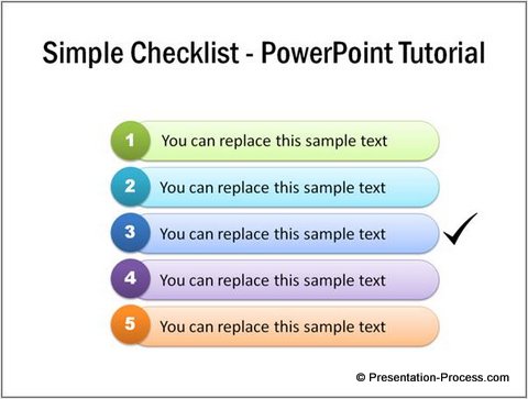 Simple Checklist PowerPoint Tutorial