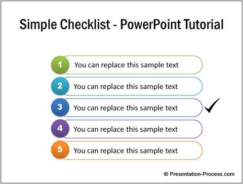 Checklist Template Variation