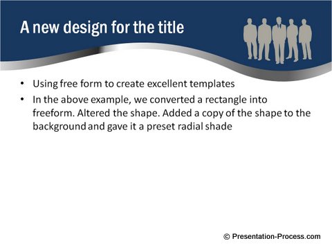 Curved PowerPoint Template Free Image