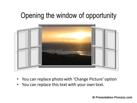 Window of Opportunity concept with shadow from CEO Pack 2