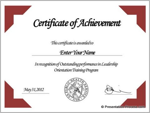 Framed PowerPoint Certificate Template