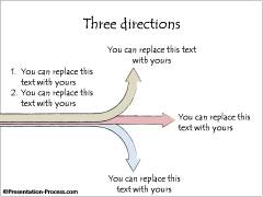 Three Directional Arrows