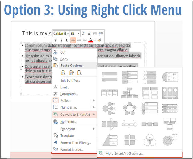 insert-smartart-option3 Convert Text to SmartArt
