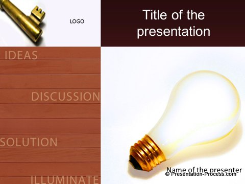 Key Business Idea Title Slide