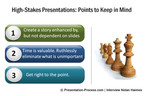 key points in high stakes presentation
