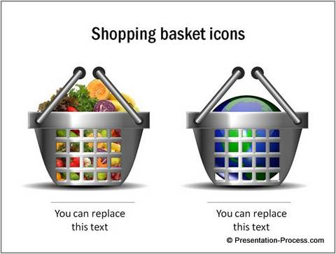 Shopping Basket Icons from Marketing Concepts