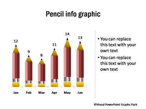 Pictograms Pencil Infographic