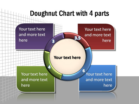 Donut Chart with 4 Callouts