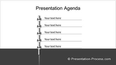 PowerPoint 3D Metal Bar