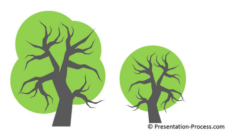 Powerpoint Bezier Curve tree Icon