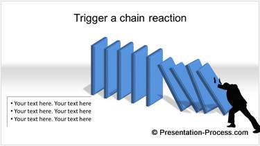 PowerPoint Cause Effect Domino