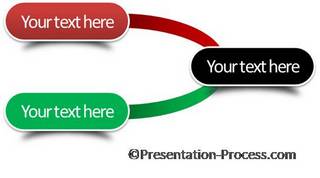 simple decision tree in PowerPoint: