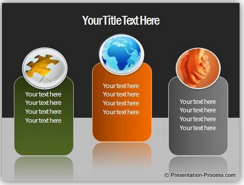 PowerPoint slide with reflection
