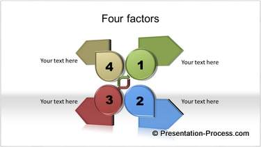 Four Arrows SmartArt
