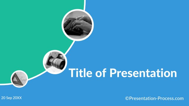 Flat Design Templates: PowerPoint Title Slide