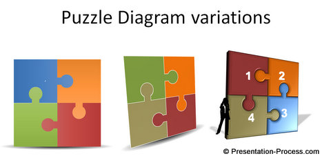 PowerPoint Puzzle Diagrams
