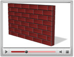PowerPoint Wall with brick texture