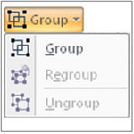 Grouping in PowerPoint Image