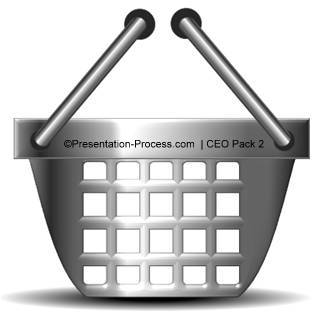 Shopping Basket Clipart in PowerPoint