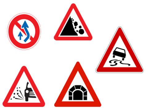 Visual Diagram Signals on Road