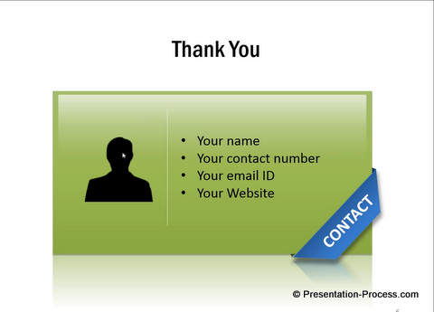 PowerPoint Contact Us Slide