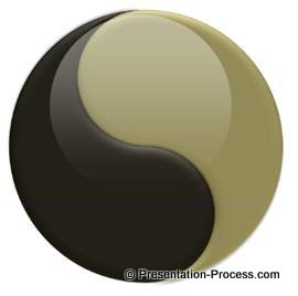 Yin Yang Symbol PowerPoint 2010 Tutorials Image