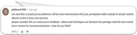 youtube-comment-on-visuals-in-slides Youtube Comment on Visuals in PowerPoint