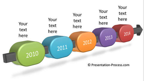 3D PowerPoint Timeline