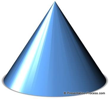3D PowerPoint Cone