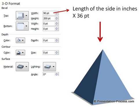 Add Height and Width to Pyramid