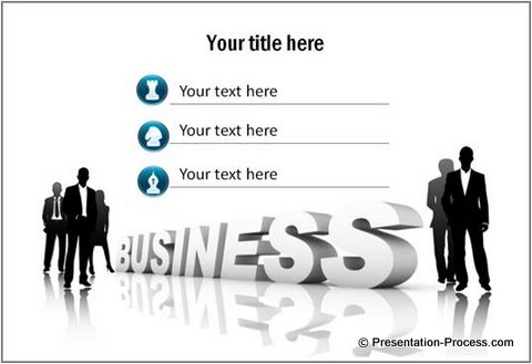 Business Agenda 3D Text Template