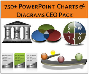 PowerPoint Charts and Diagrams CEO Pack Logo