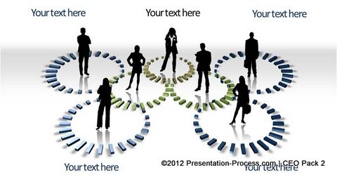 Composition of a team from PowerPoint CEO Pack 2