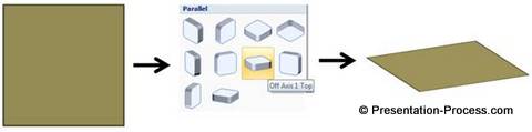 3D perspective to Box