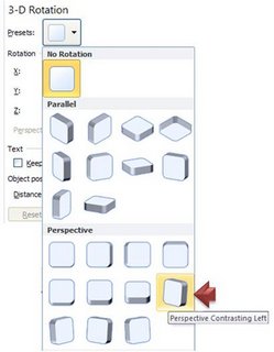 3D Perspective to Chart