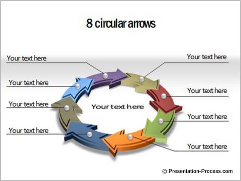 how to get a perfect circular arrow diagram in powerpoint powerpoint circular arrow