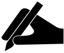 hand and pen icon