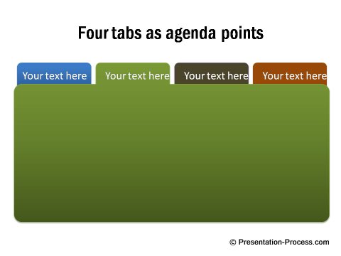 Presentation Design Agenda Marker