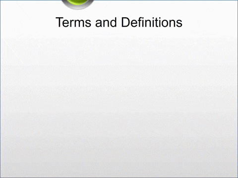 Advance Animated Terms and Definitions Templates