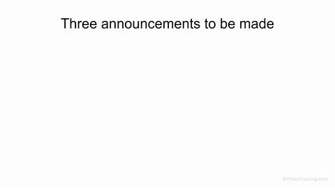 Animated PowerPoint Announcements