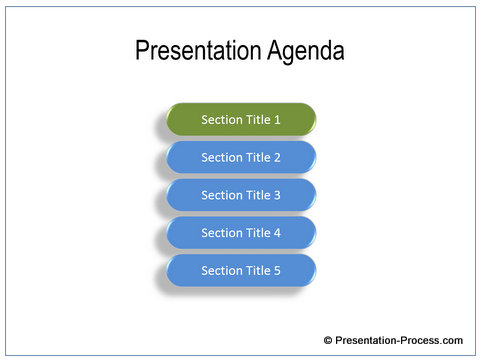Animated PowerPoint Agenda