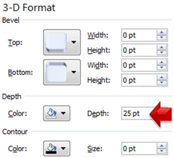 Adding 3D Depth to Arrows