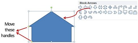Block Arrow option