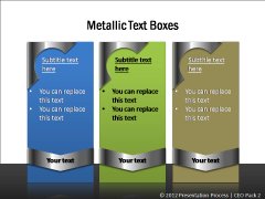 Metallic Text Boxes 