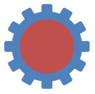 Circle to create hole for gear Circle to create hole for gear