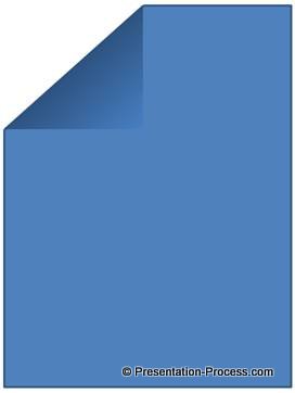 Color fill for corner fold
