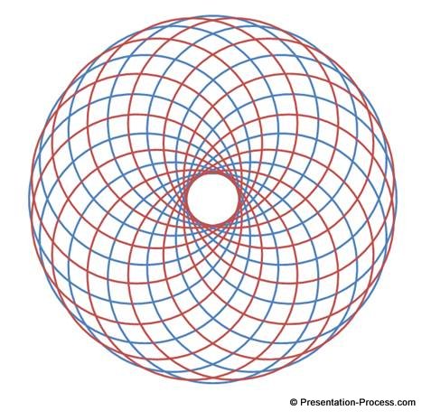 Color variations for spirograph